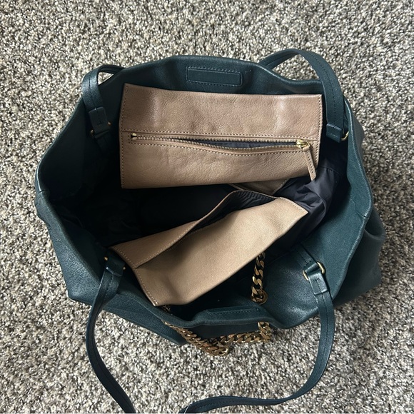 Lanvin Leather Tote with Gold Chain - Picture 5 of 7